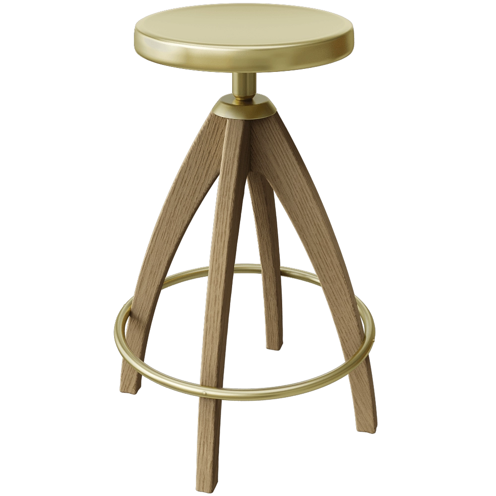 GHIDINI1961 - Bar stool Leporello Senior 3D Model