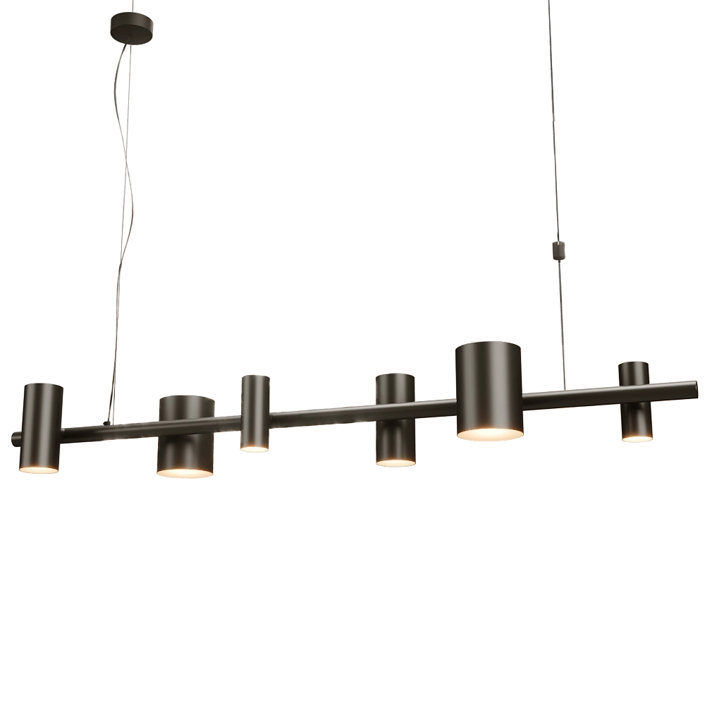 GHIDINI1961 - Ceiling lamp Can Can Linear 3D Model