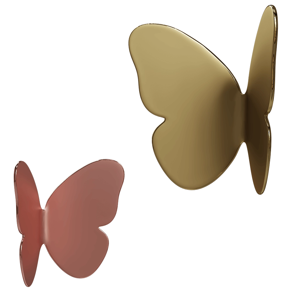 GHIDINI1961 - Coat hanger Single Butterfly 3D Model