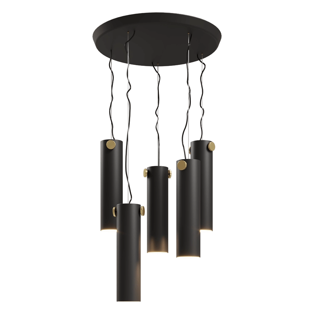 GHIDINI1961 - Pendant lamp Indi-Pendant Cylinder 5 3D Model