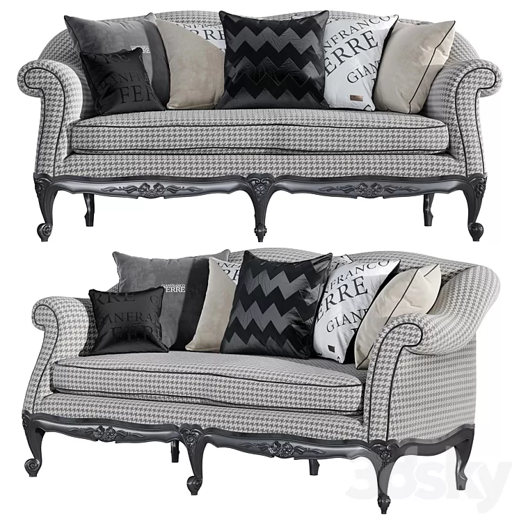 Gianfranco Ferre Home 2 seats NASHVILLE 3D Model Free