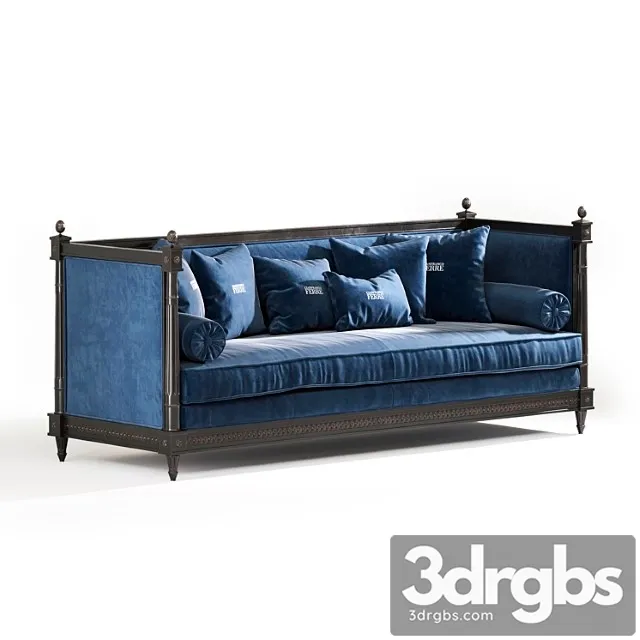 Gianfranco ferre home king sofa 2 3D Model Free
