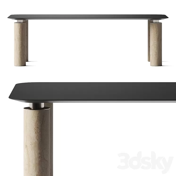 Gianfranco Ferre Rockefeller Dining Table 3D Model Free