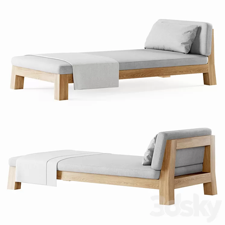 Gijs daybed by Piet Boon / Beach lounger 3D Model