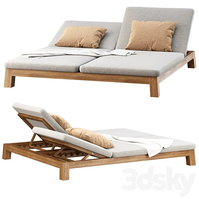 GIJS Double Sun lounger by Piet Boon 3D Model