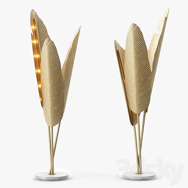 Ginger and Jagger Bananas Floor Lamp 3D Model