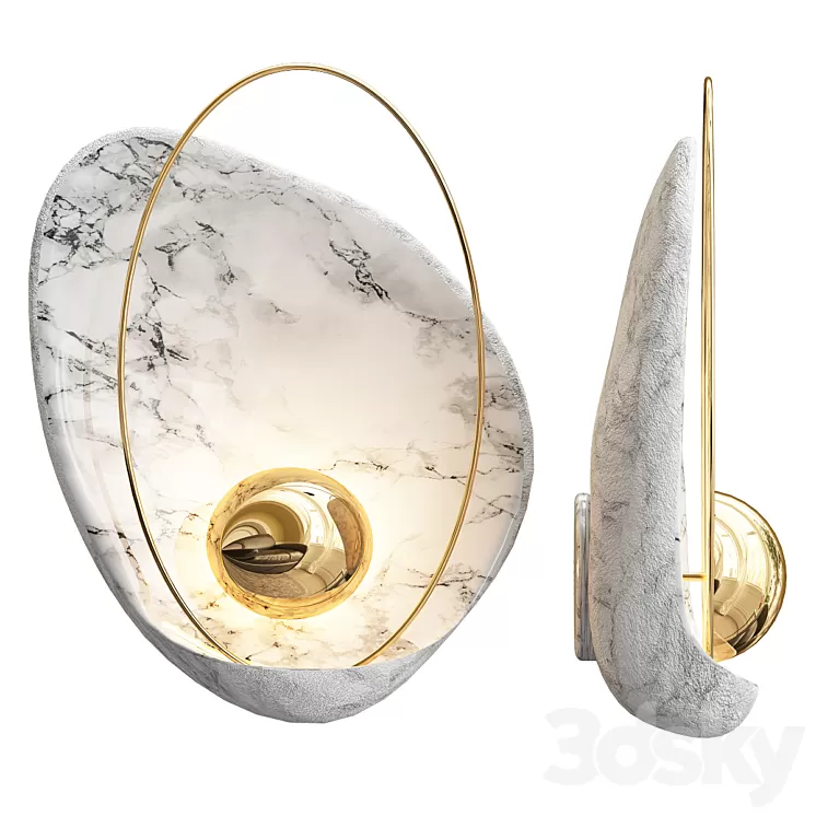Ginger & Jagger Pearl WALL LAMP 3D Model