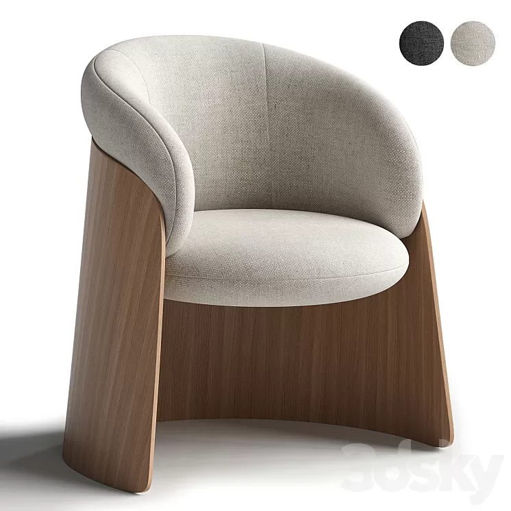 GINGER MADERA Chair 3D Model Free