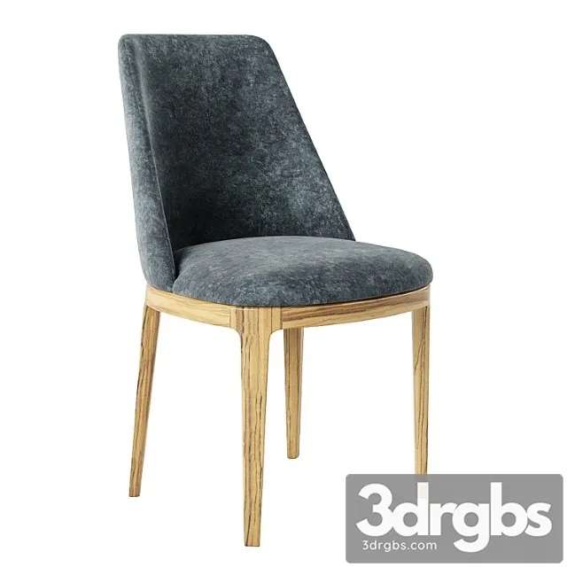Ginger pana jaguar gray chair 2 3D Model Free
