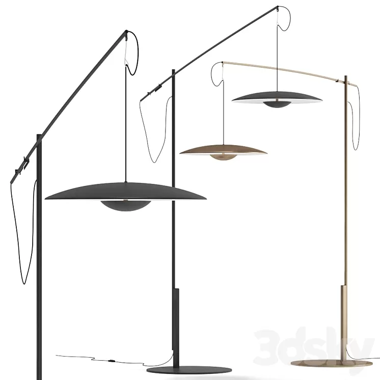Ginger XL 42 floor lamp by Marset 3D Model