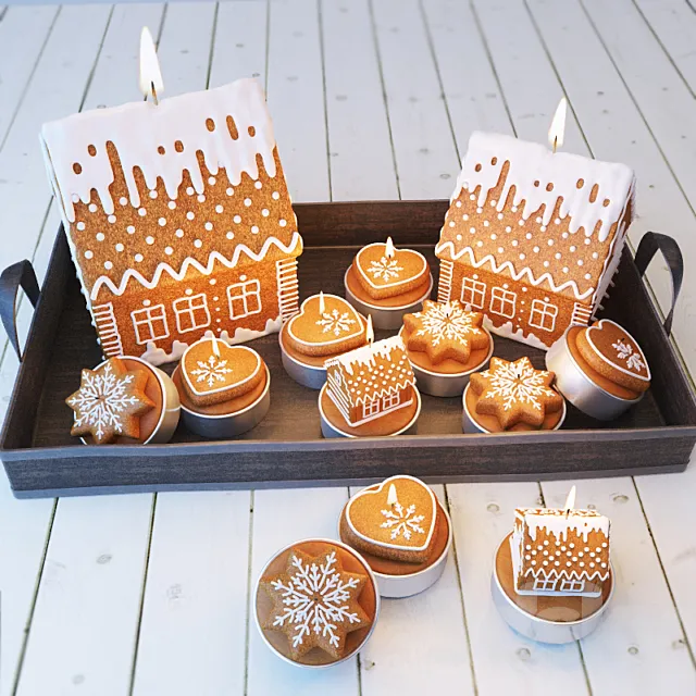 Gingerbread houses 3DModel