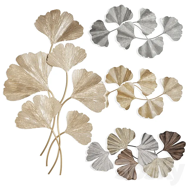 Ginkgo wall decor 3D Model