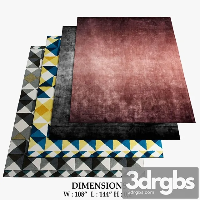 Giopagani and gan rugs 489 3D Model Free