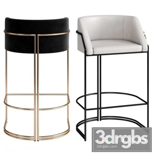 Giopagani Deja Vu Bar Stool 3D Model Free