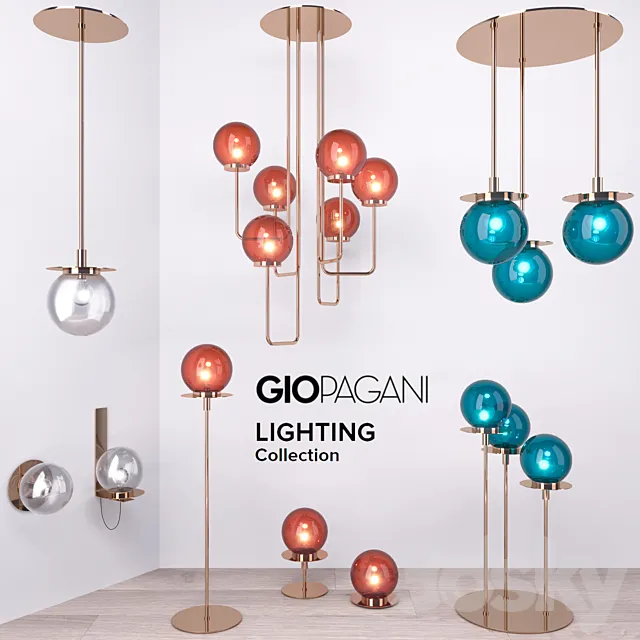 GIOPAGANI LIGHTING - ECLAT D'EAU COLLECTION 3D Model