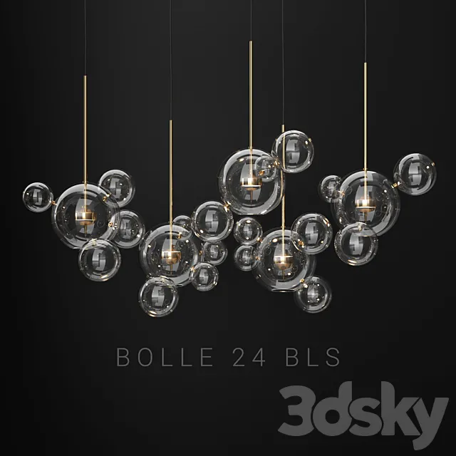 Giopato & Coombes Bolle 24 Bubble 2 Clear_gold 3D Model