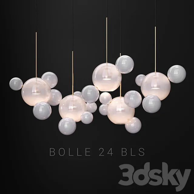 Giopato & Coombes Bolle 24 Bubble 2 Frost_gold 3DModel
