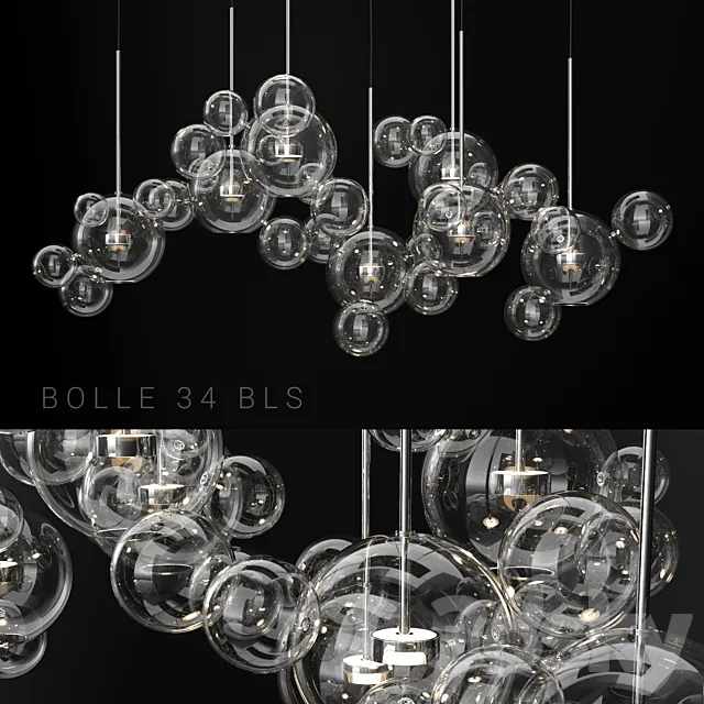 Giopato & Coombes Bolle 34 Bubble 2 CLEAR _ SILVER 3DModel