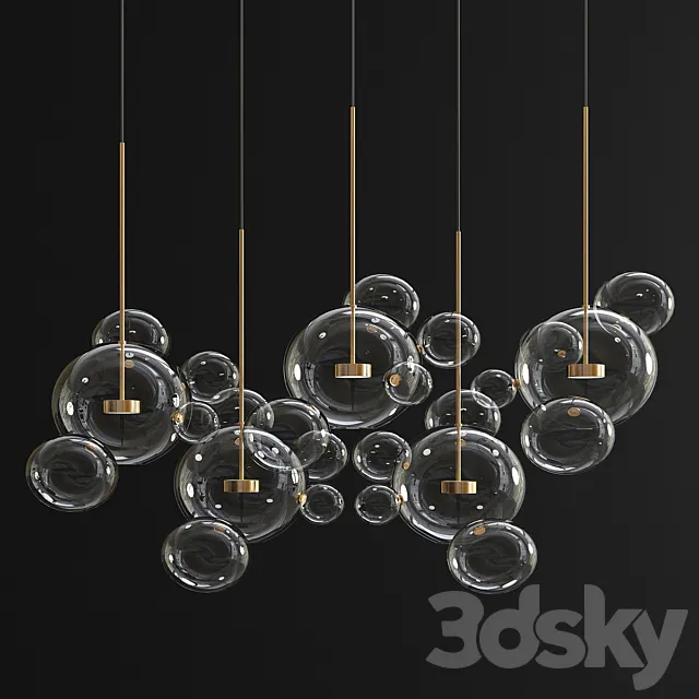 Giopato & Coombes Bolle Chandelier_2 3D Model
