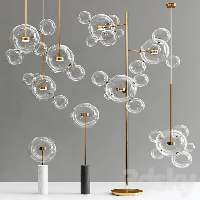Giopato & Coombes Bolle Collection – 5 types 3D Model