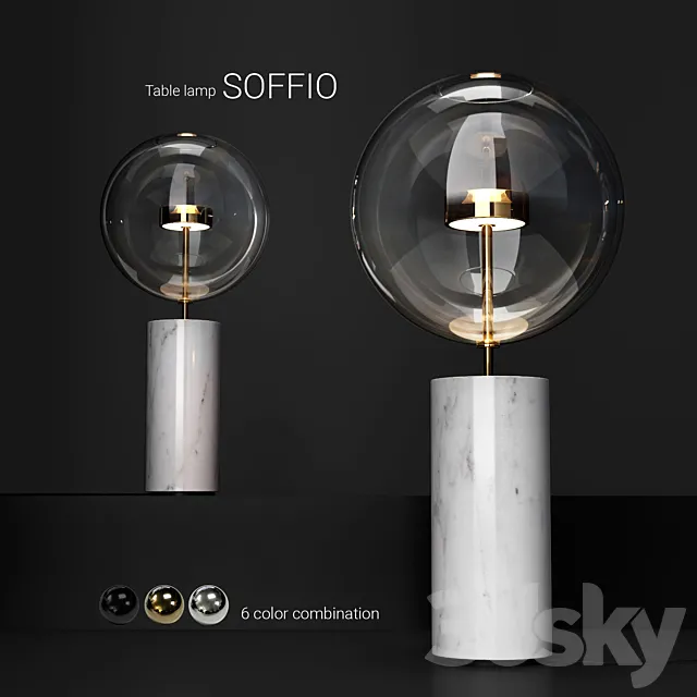 Giopato & Coombes Bolle Soffio table lamp 3DModel