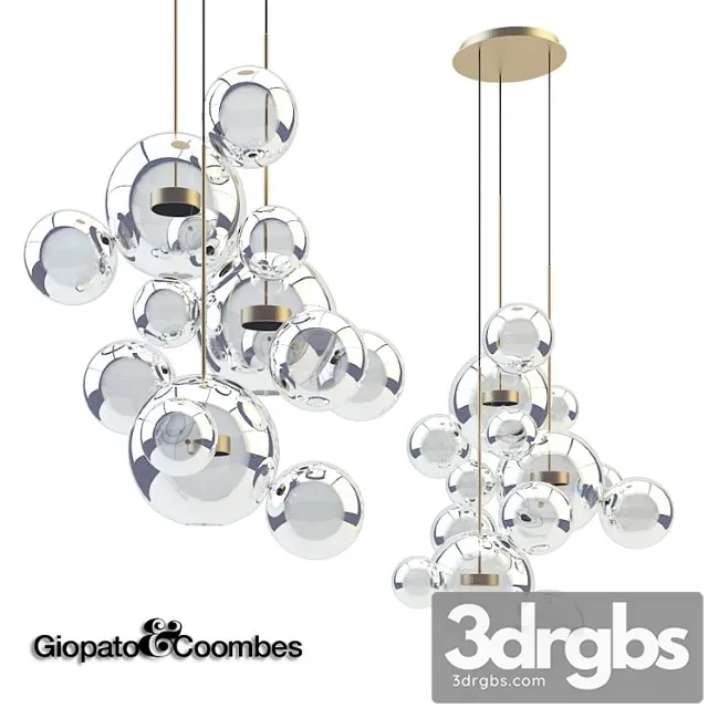 Giopato & coombes chandelier btc14c-pe1-bzbc 3D Model Free