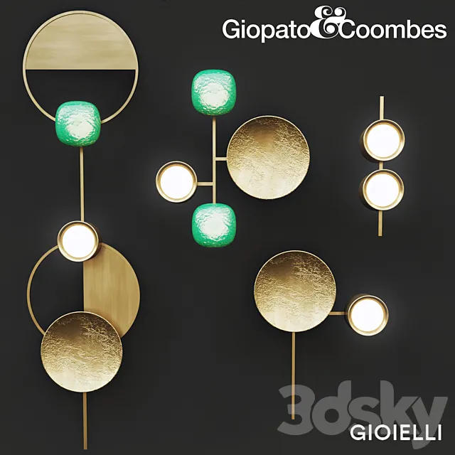 Giopato & Coombes Gioielli light collection 2 3D Model
