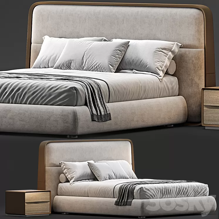 Giorgetti frame bed _ 59201 3D Model