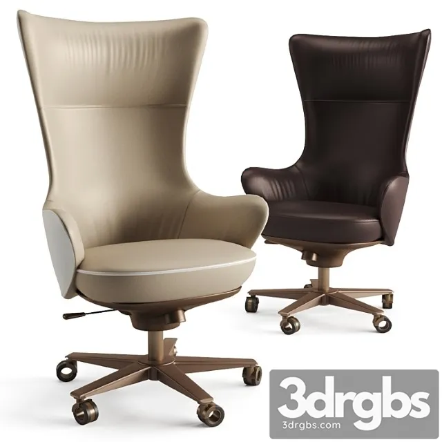 Giorgetti genius office chair 2 3D Model Free