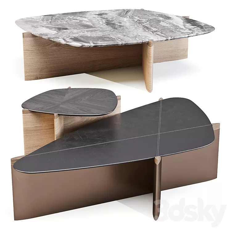 Giorgetti: Griffe – Coffee and Side Tables 3D Model