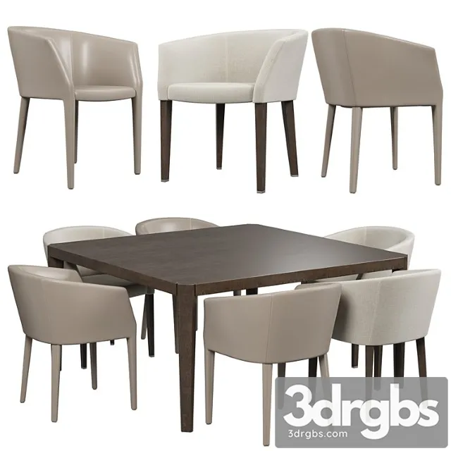 Giorgetti margot armchair 2 3D Model Free