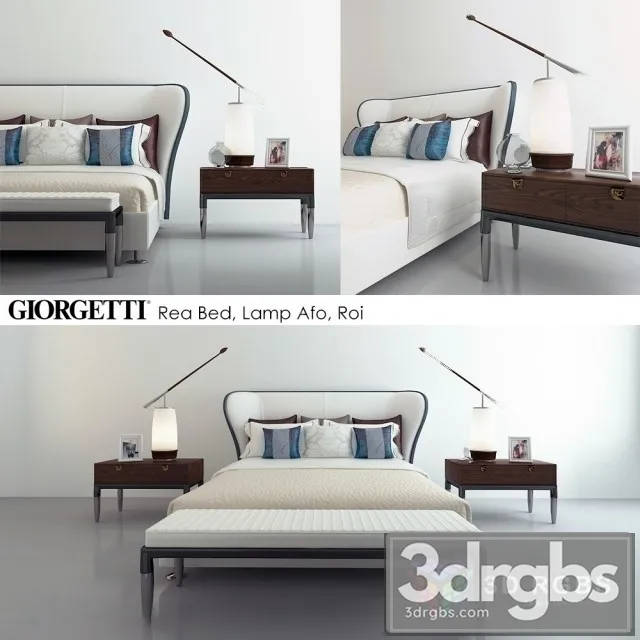 Giorgetti Rea Bed 3D Model Free