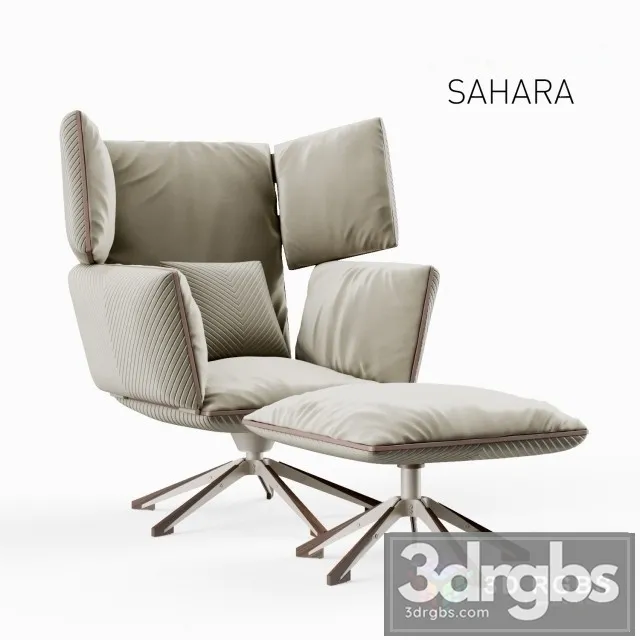 Giorgetti Sahara Armchair 3D Model Free