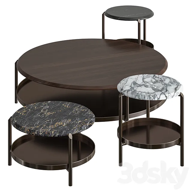 Giorgetti Skyline Coffee Tables 3D Model