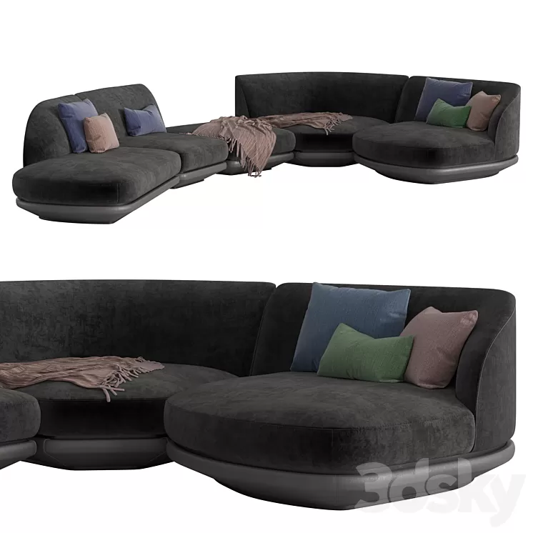 Giorgetti vesper sofa 3D Model