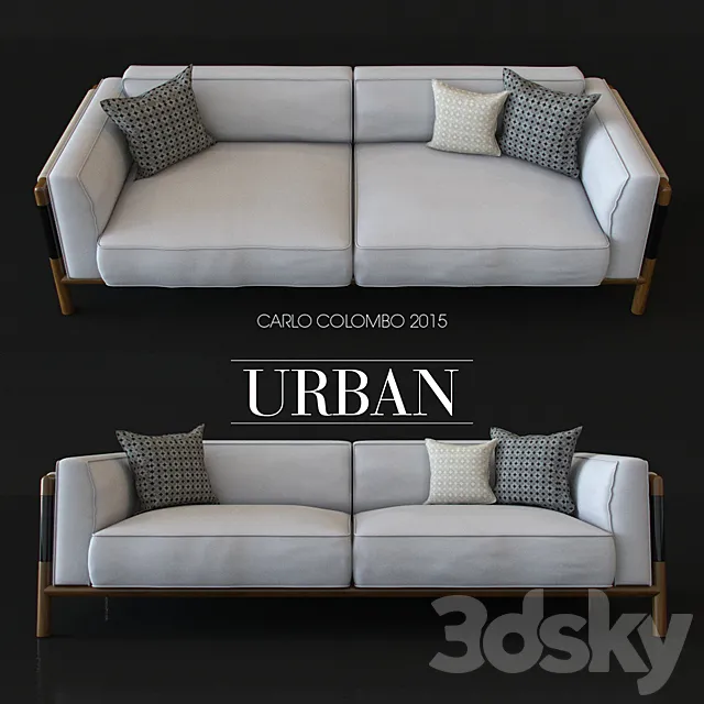 giorgetti_URBAN_CARLO COLOMBO 2015_divan_dm 3D Model