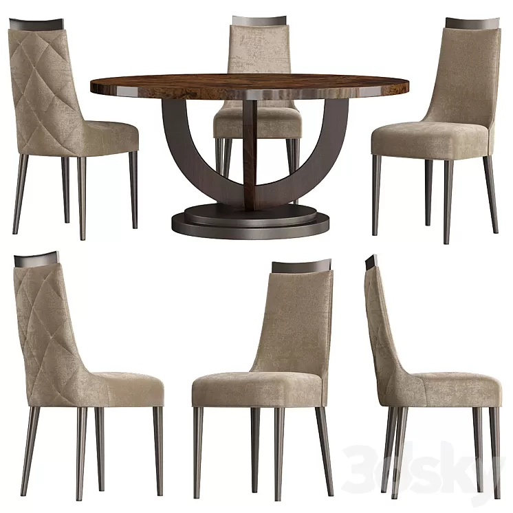 Giorgio Coliseum Fixed Dining Tabled 3D Model
