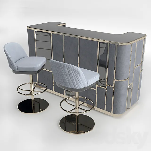 Giorgio Collection Charisma Bar-stool 3DModel
