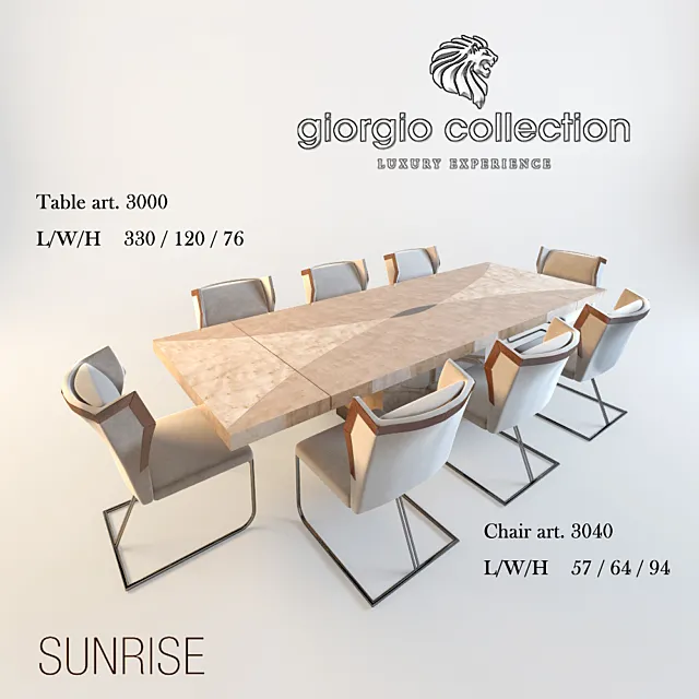Giorgio Collection Sunrise Art 3000 & 3040 3D Model