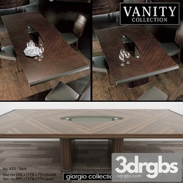 Giorgio Collection Vanity Art 9000 Table 3D Model Free