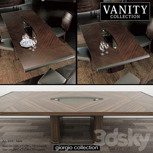 GIORGIO COLLECTION Vanity - Art. 9000 - Table 3D Model