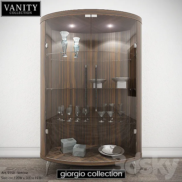 GIORGIO COLLECTION Vanity - Art. 9150 - Vetrine 3D Model