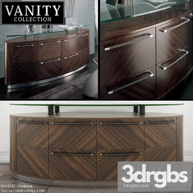 Giorgio collection vanity - art. 9182 - credenza 2 3D Model Free
