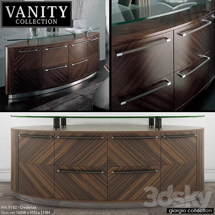 GIORGIO COLLECTION Vanity - Art. 9182 - Credenza 3D Model