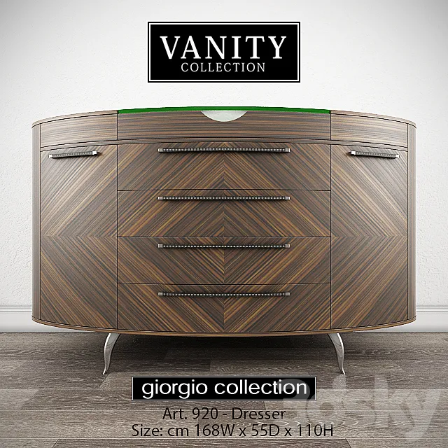 GIORGIO COLLECTION Vanity - Art. 920 - Dresser 3D Model