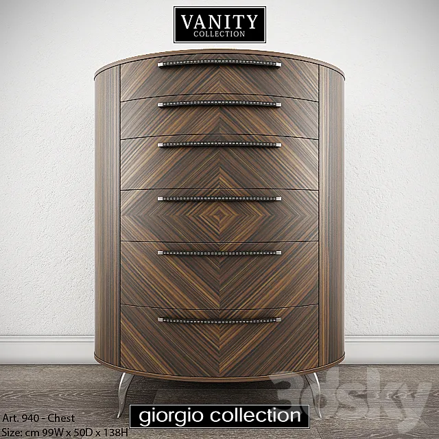 GIORGIO COLLECTION Vanity - Art. 940 - Chest 3D Model