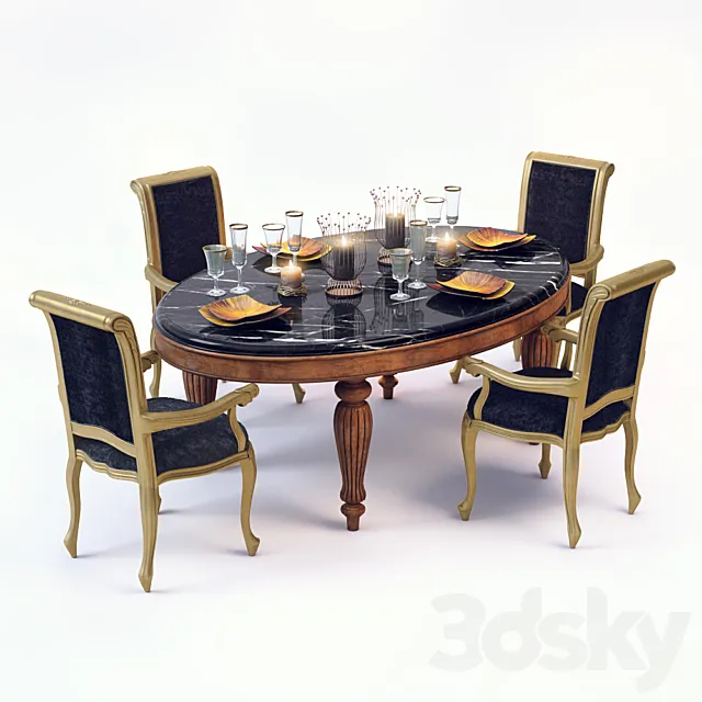 Giorgio Piotto Dining room 3D Model