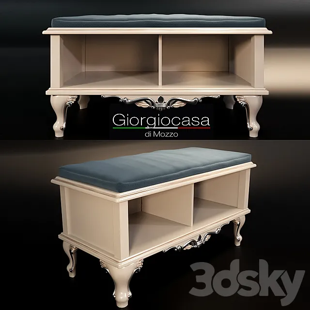 Giorgiocasa bench in fabric 3D Model