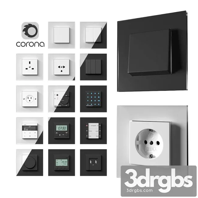 Gira Esprit Glass 3D Model Free