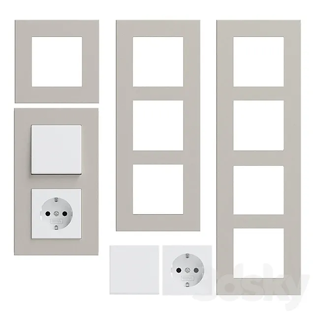 GIRA ESPRIT LI-OLEUM PLYWOOD 3DModel